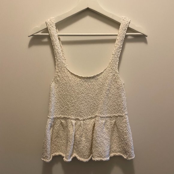 Zara  RUFFLED KNIT TOP - Picture 4 of 4